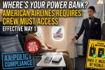 American Airlines is done taking chances with your power banks
