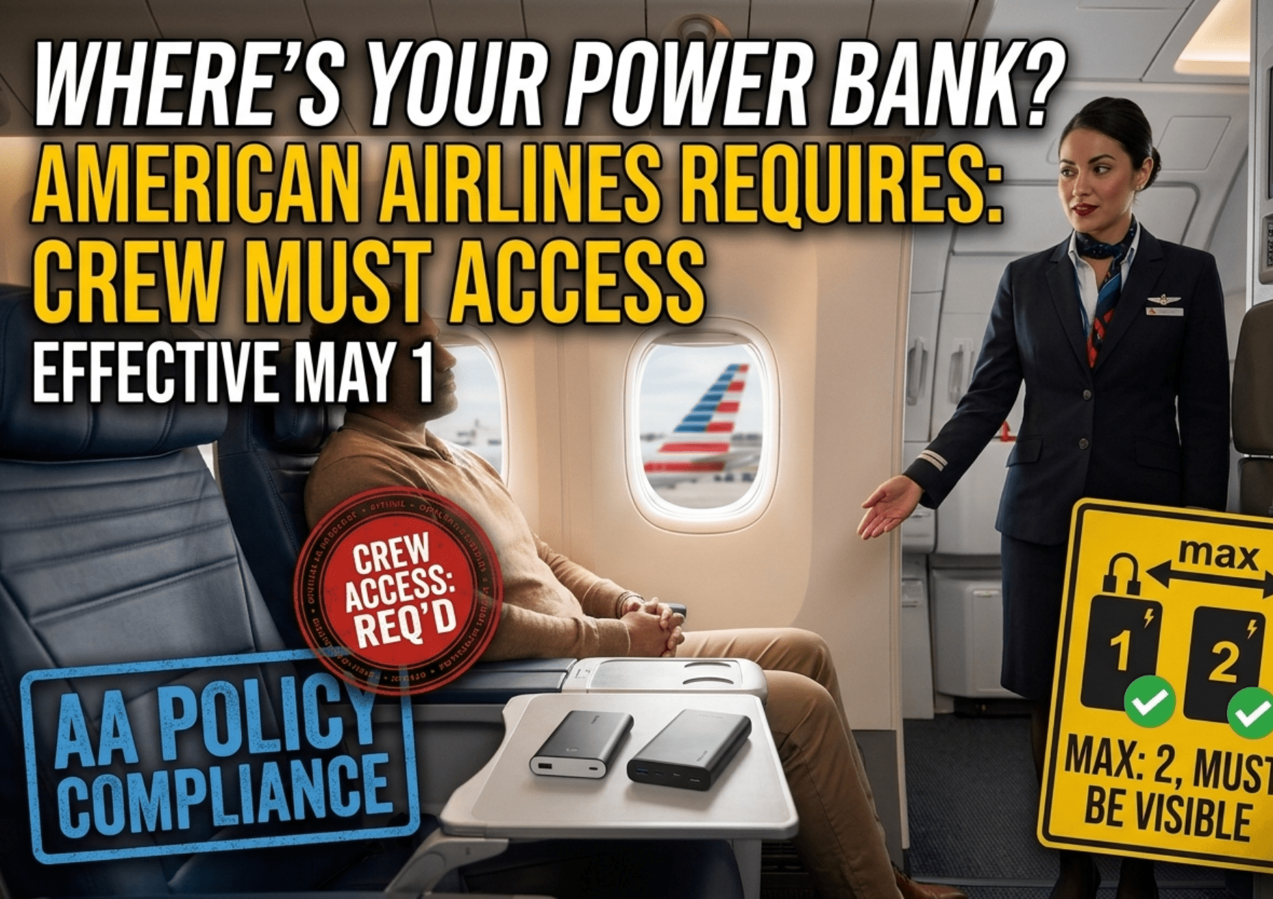 American Airlines is done taking chances with your power banks